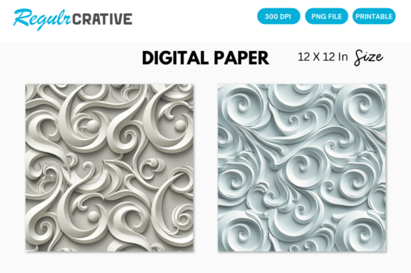 Abstract 3D Geometric Digital Paper: A Practical Guide to High-Quality Design Assets