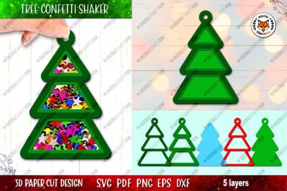 Crafting the Perfect Christmas Tree Confetti Shaker: A Guide to 3D Layered Design