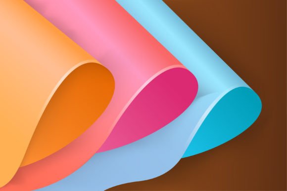 Curled Wave Background: Elevating Digital Design with Abstract Paper Aesthetics