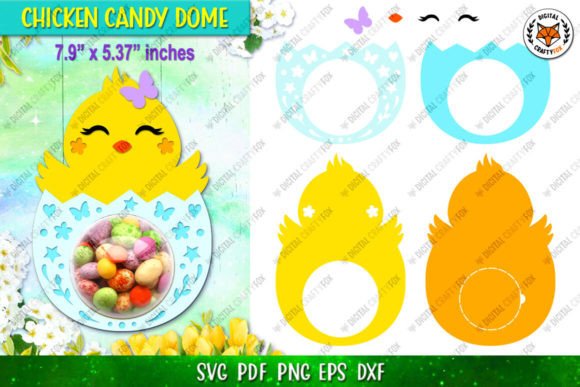 Easter Chicken Egg Candy Dome Holder: Elevate Your Holiday Decor with 3D Paper Crafting