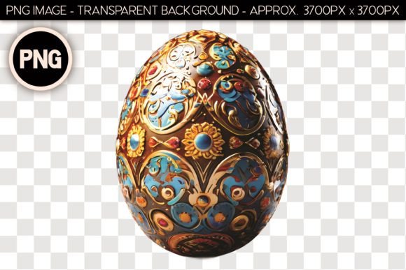 Easter Egg Isolated Object 1: A Versatile PNG for Digital and Print Design