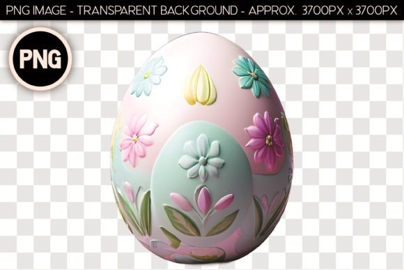 Easter Egg Isolated Object 17: Elevating Digital Design with Victorian Elegance
