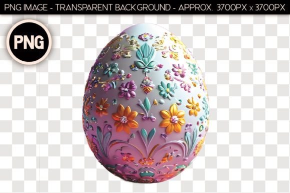 Easter Egg Isolated Object 60: A Versatile Asset for High-End Design and Digital Crafting