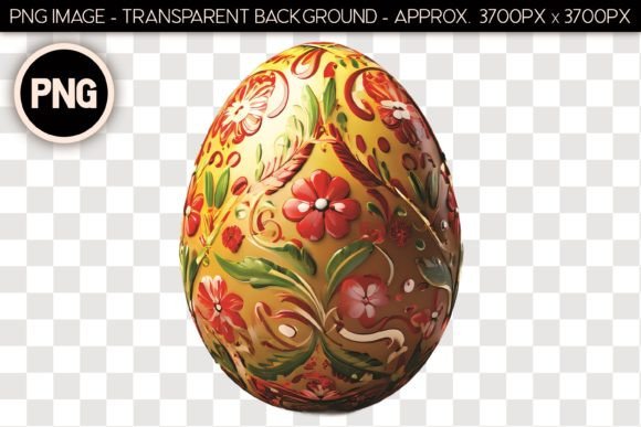 Easter Egg Isolated Object 61: Elevating Design with High-Resolution Realism