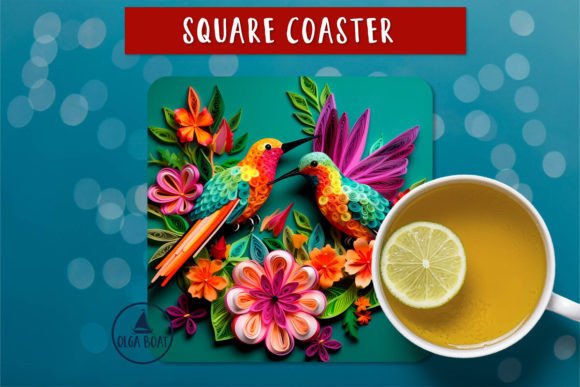 Elevating Everyday Spaces with the Hummingbird and Flower Coaster