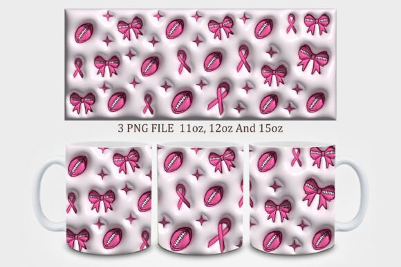 Empowering Awareness Through Design: The Breast Cancer Football Pink 3d Mug