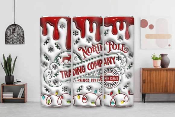 Evaluating the North Pole 3D Inflated 20oz Tumbler Wrap for Sublimation Projects