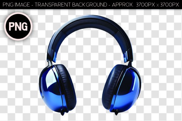 Headphones PNG Isolated Object 13: A Versatile Asset for Digital Design and Mockups