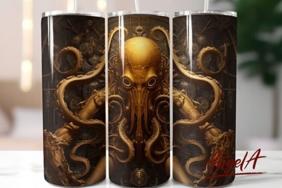 Integrating the 3D Steampunk Octopus Halloween Tumbler Design into Your Creative Workflow