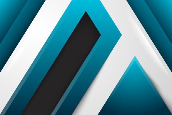 Modern Blue Triangle Background Design