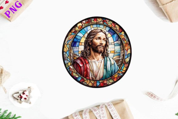 Transforming Faith into Motion: The Appeal of the Jesus Stained Glass Wind Spinner PNG