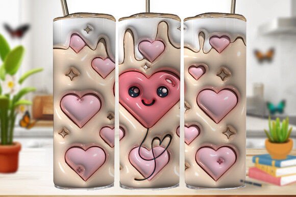 Transforming Sublimation with the 3D Inflated Love Tumbler Wrap Design