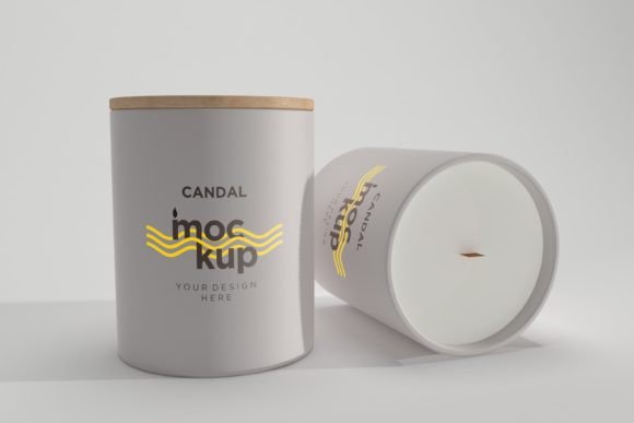 Two Spa Vicks Candles 3D Mockup